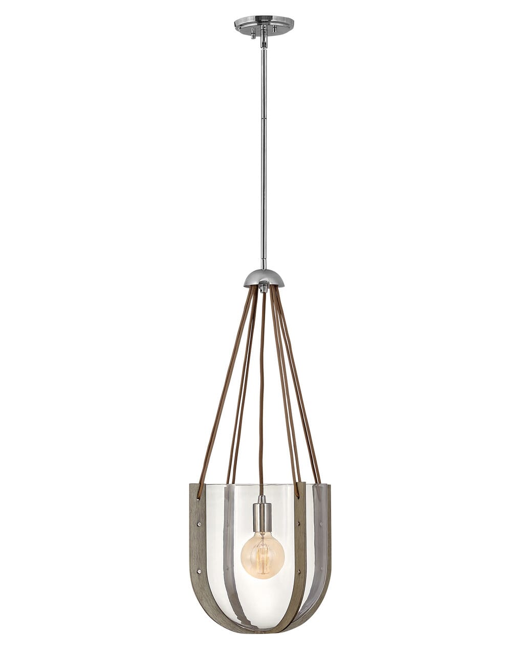 Hinkley Vaso by Lisa McDennon 32" Pendant Light in Polished Nickel