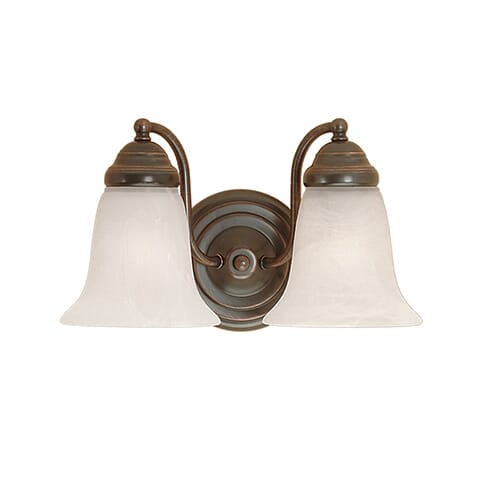 Millennium Lighting 300 Series 2-Light Bathroom Vanity Light in Colonial Bronze