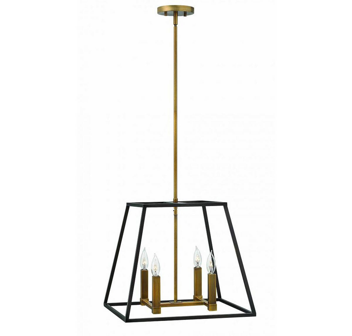 Hinkley Fulton Minimalist Hanging Pendant Light in Bronze