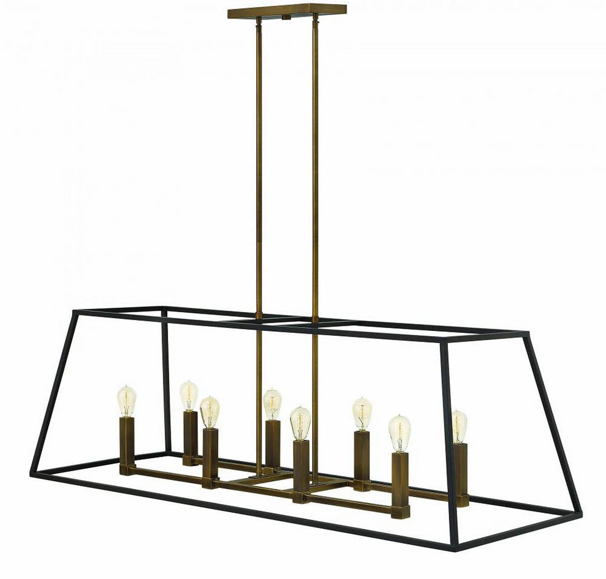 Hinkley Fulton 8-Light Linear Pendant in Bronze