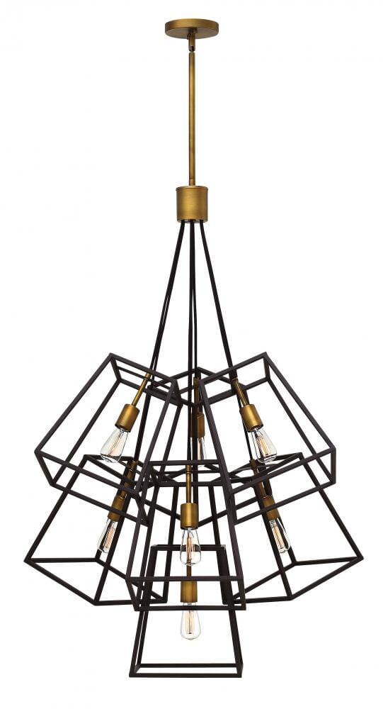 Hinkley Fulton 7-Light Large Pendant in Bronze