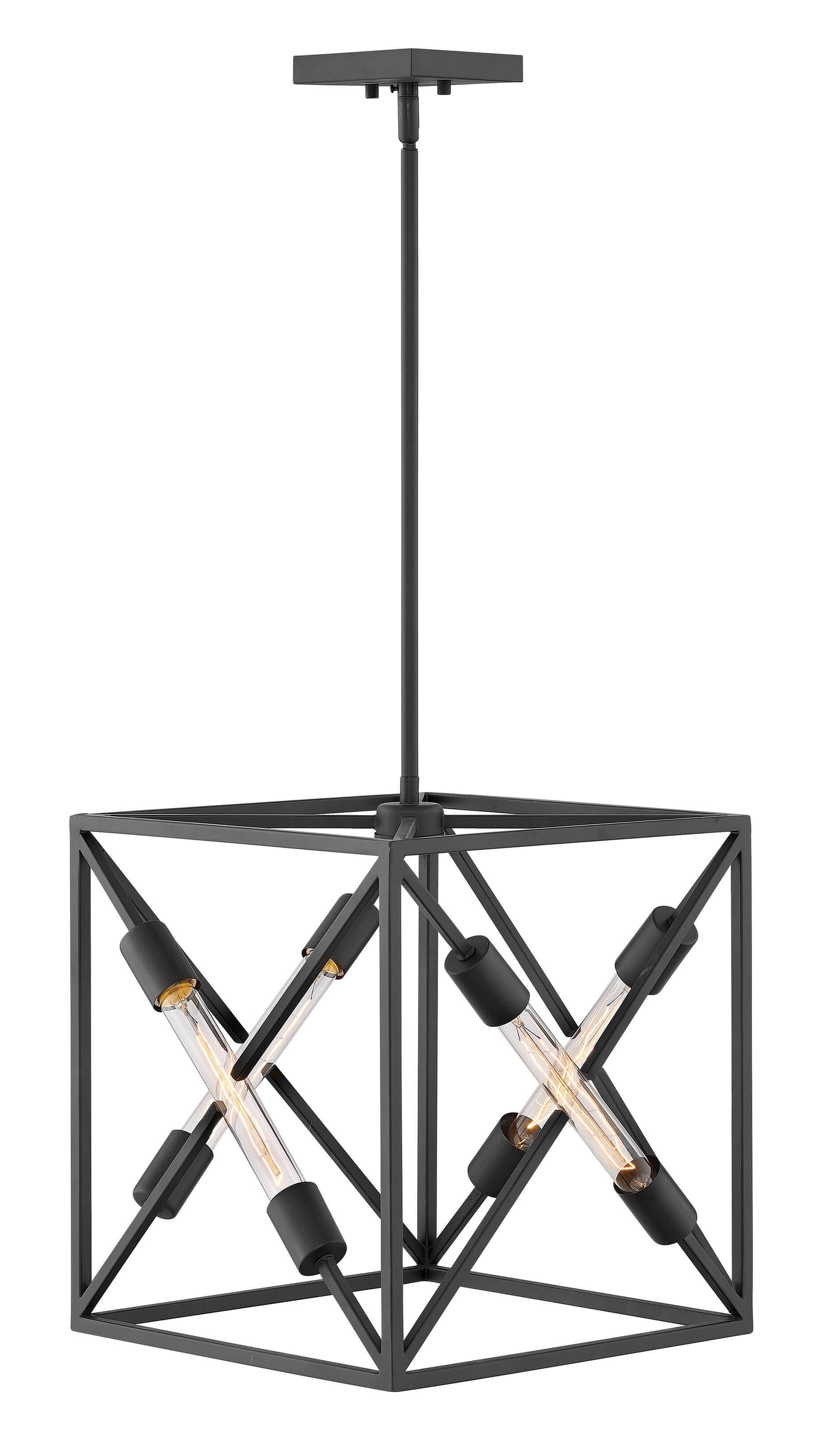 Hinkley Hewitt 4-Light Pendant in Satin Black