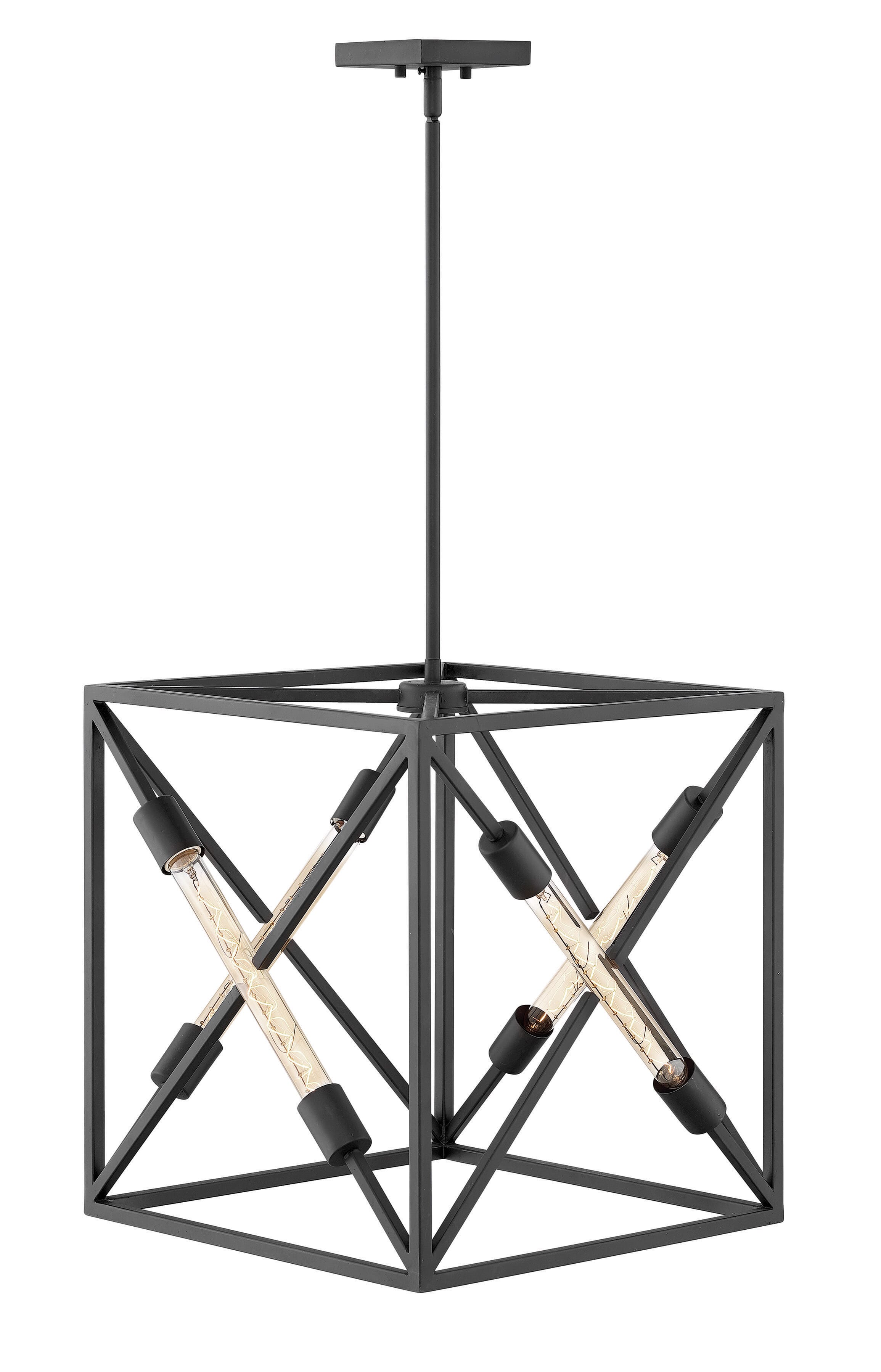 Hinkley Hewitt 4-Light Pendant in Satin Black