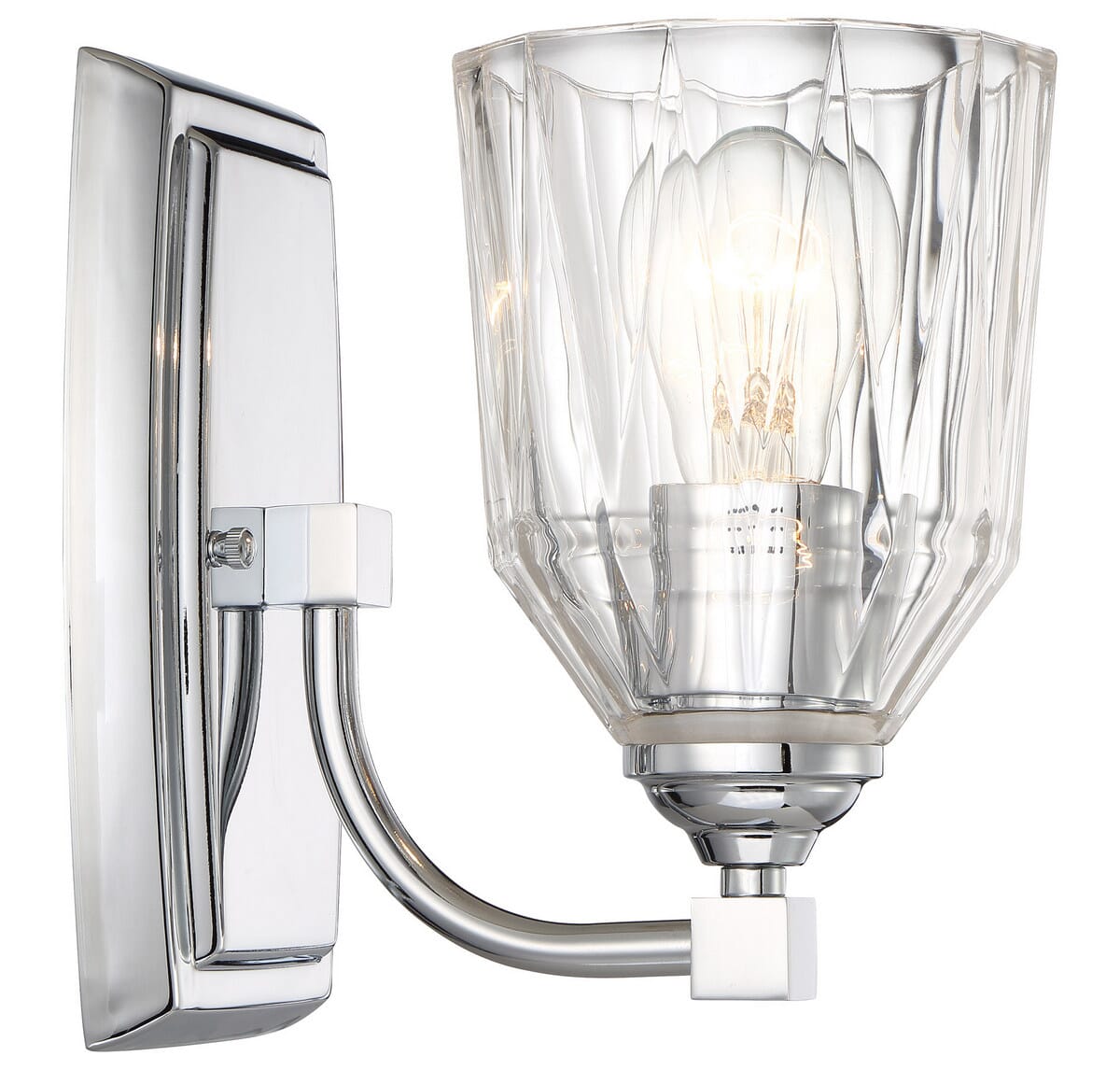 Minka Lavery D'Or Bathroom Wall Sconce in Chrome