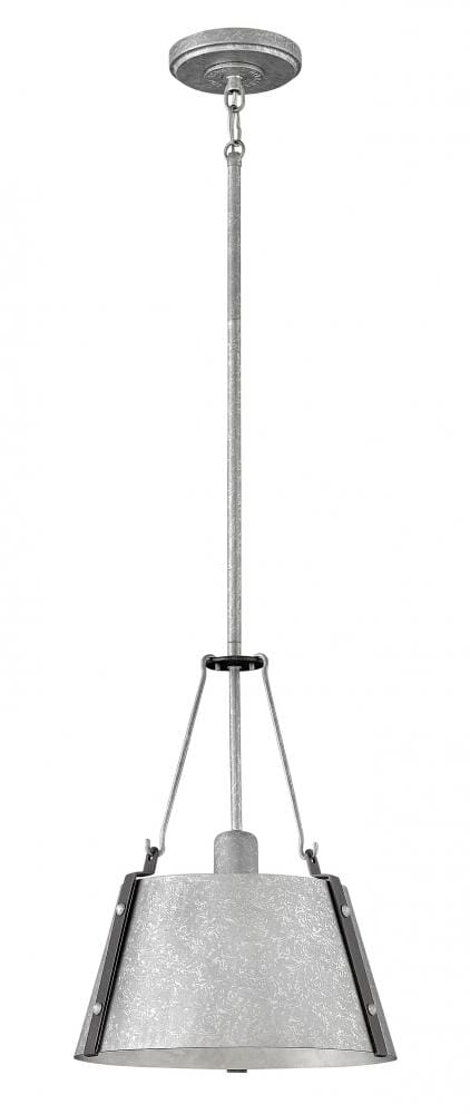 Hinkley Cartwright 1-Light Pendant in Galvanized