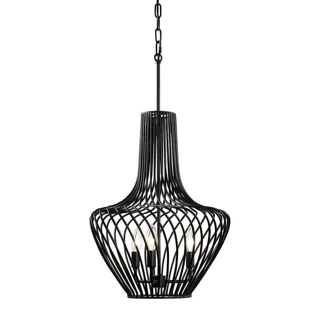 Varaluz Elsa 3-Light Pendant Light in Black