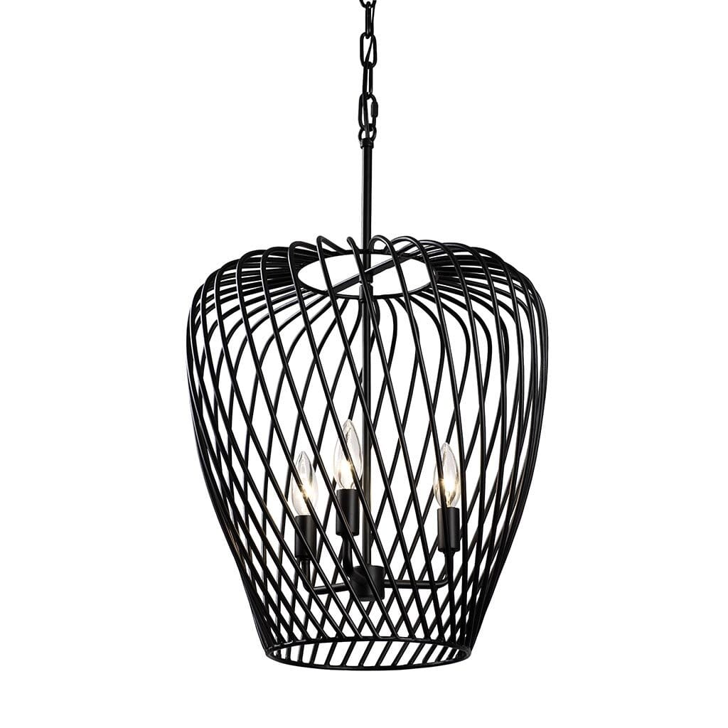 Varaluz Elsa 3-Light Pendant Light in Black