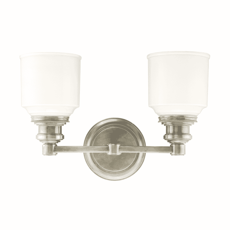 Hudson Valley Windham 2-Light 14" Bathroom Vanity Light in Satin Nickel