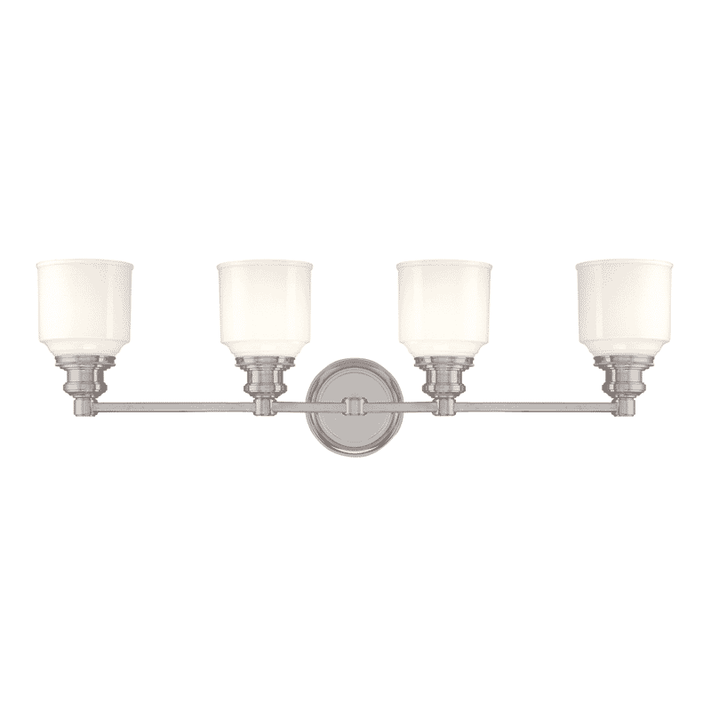 Hudson Valley Windham 4-Light 31" Bathroom Vanity Light in Satin Nickel