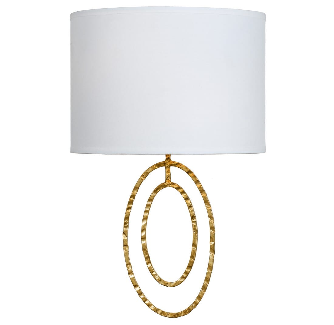 Crystorama Layla 2-Light 13" Wall Sconce in Antique Gold