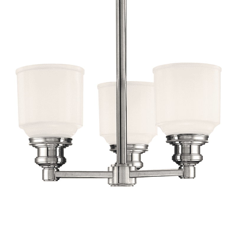 Hudson Valley Windham 3-Light 15" Ceiling Light in Polished Nickel