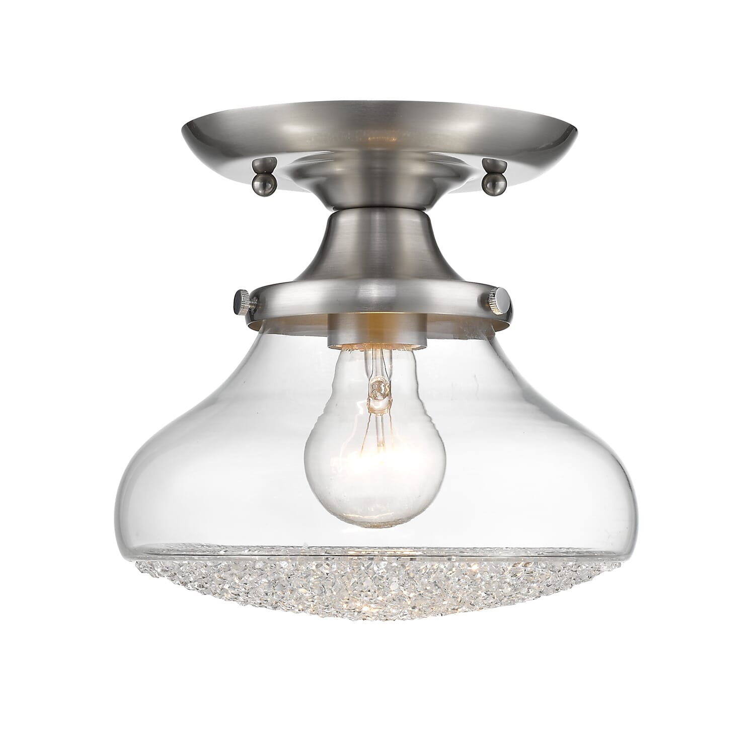 Golden Asha 8" Ceiling Light in Pewter