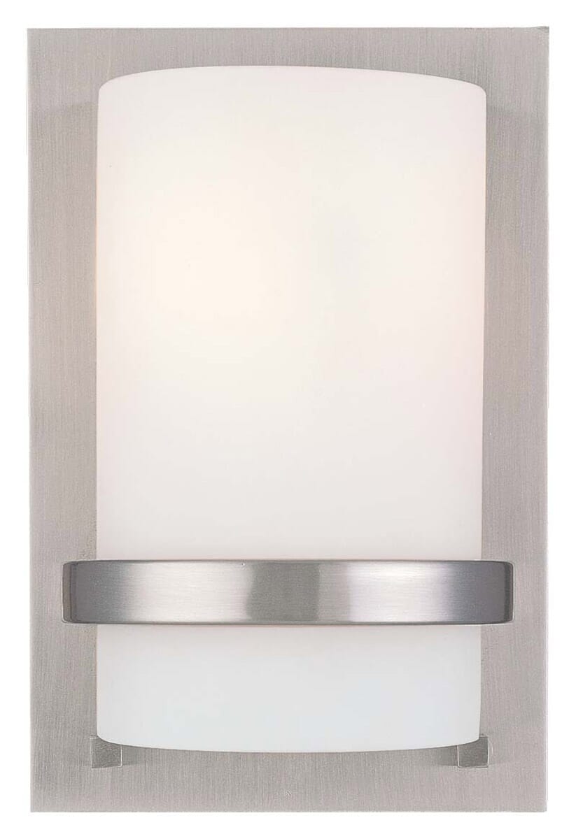 Minka Lavery 10" Wall Sconce in Brushed Nickel