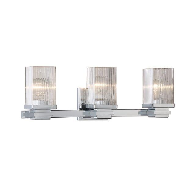 Millennium Lighting 300 Series 3-Light Bathroom Vanity Light in Chrome