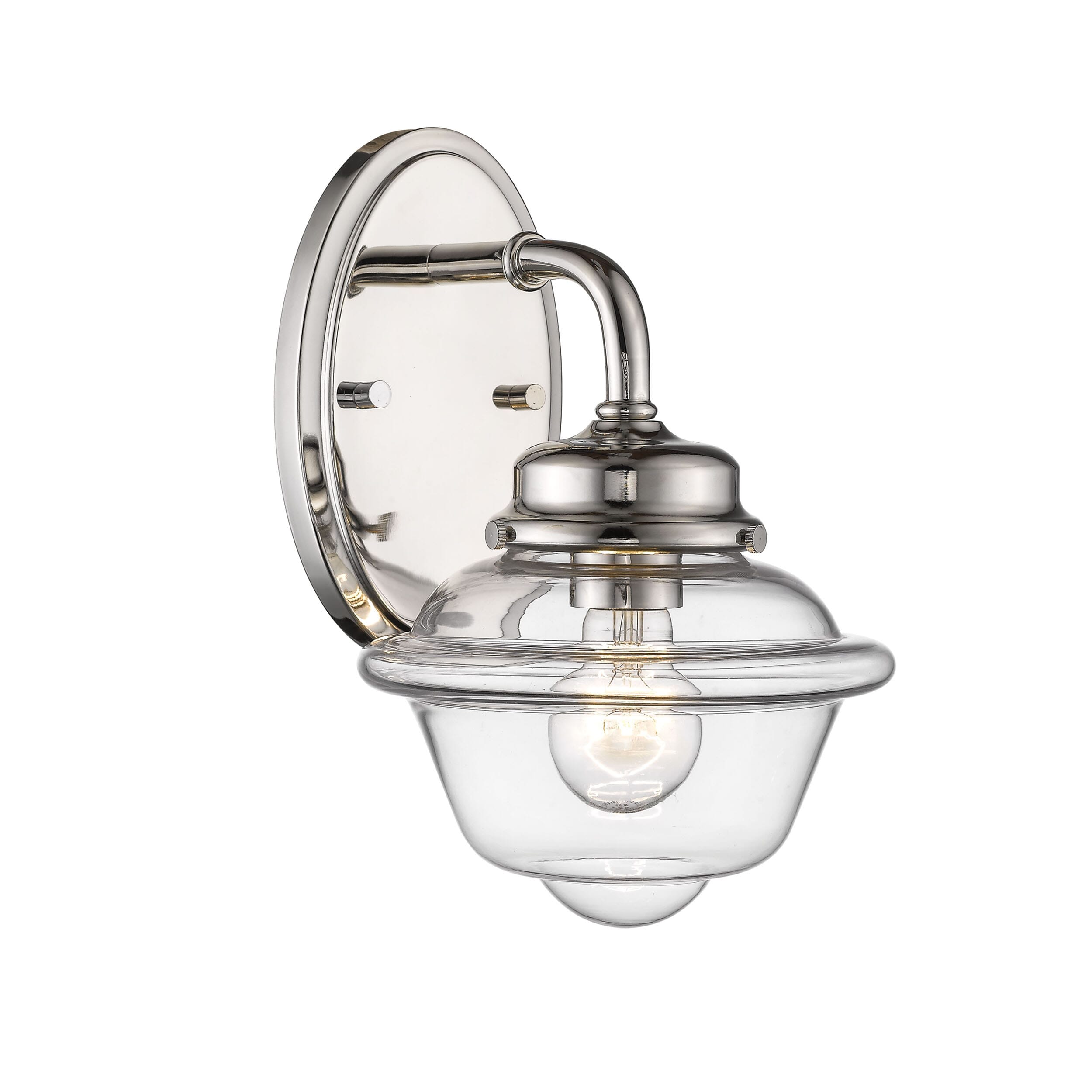 Millennium Lighting Neo-Industrial 1-Light Wall Sconce in Polished Nickel