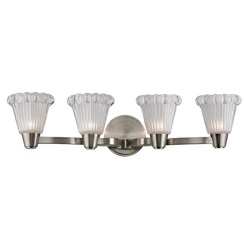 Hudson Valley Varick 4-Light 25" Bathroom Vanity Light in Satin Nickel