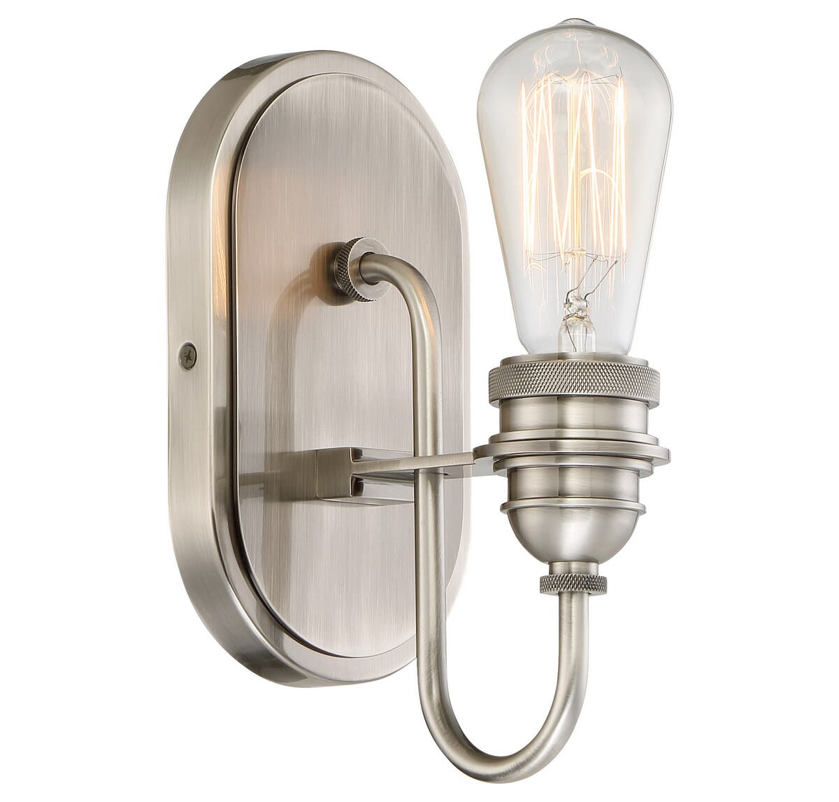 Minka Lavery Uptown Edison 5" Bathroom Vanity Light in Plated Pewter