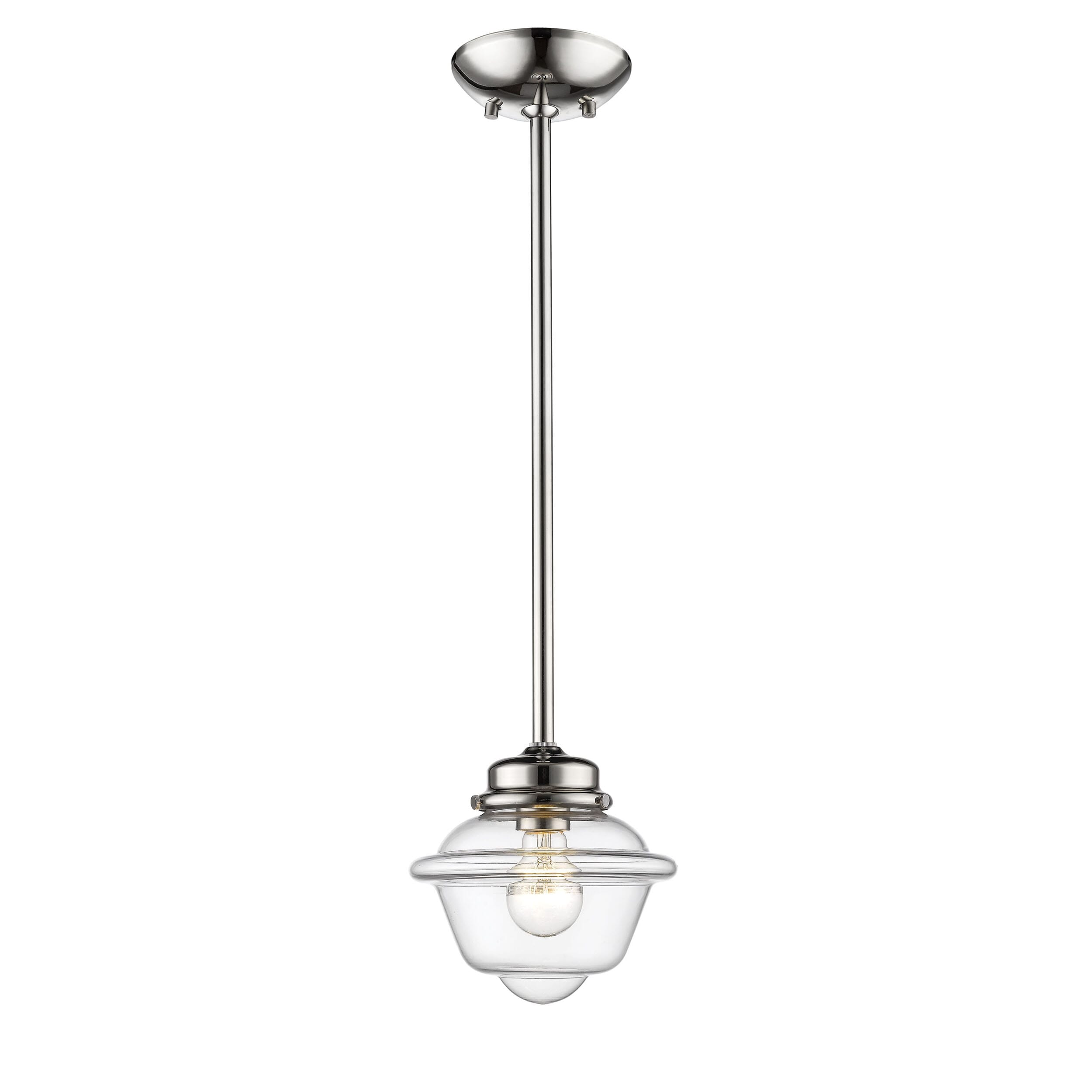 Millennium Lighting Neo-Industrial 1-Light Mini-Pendant in Polished Nickel