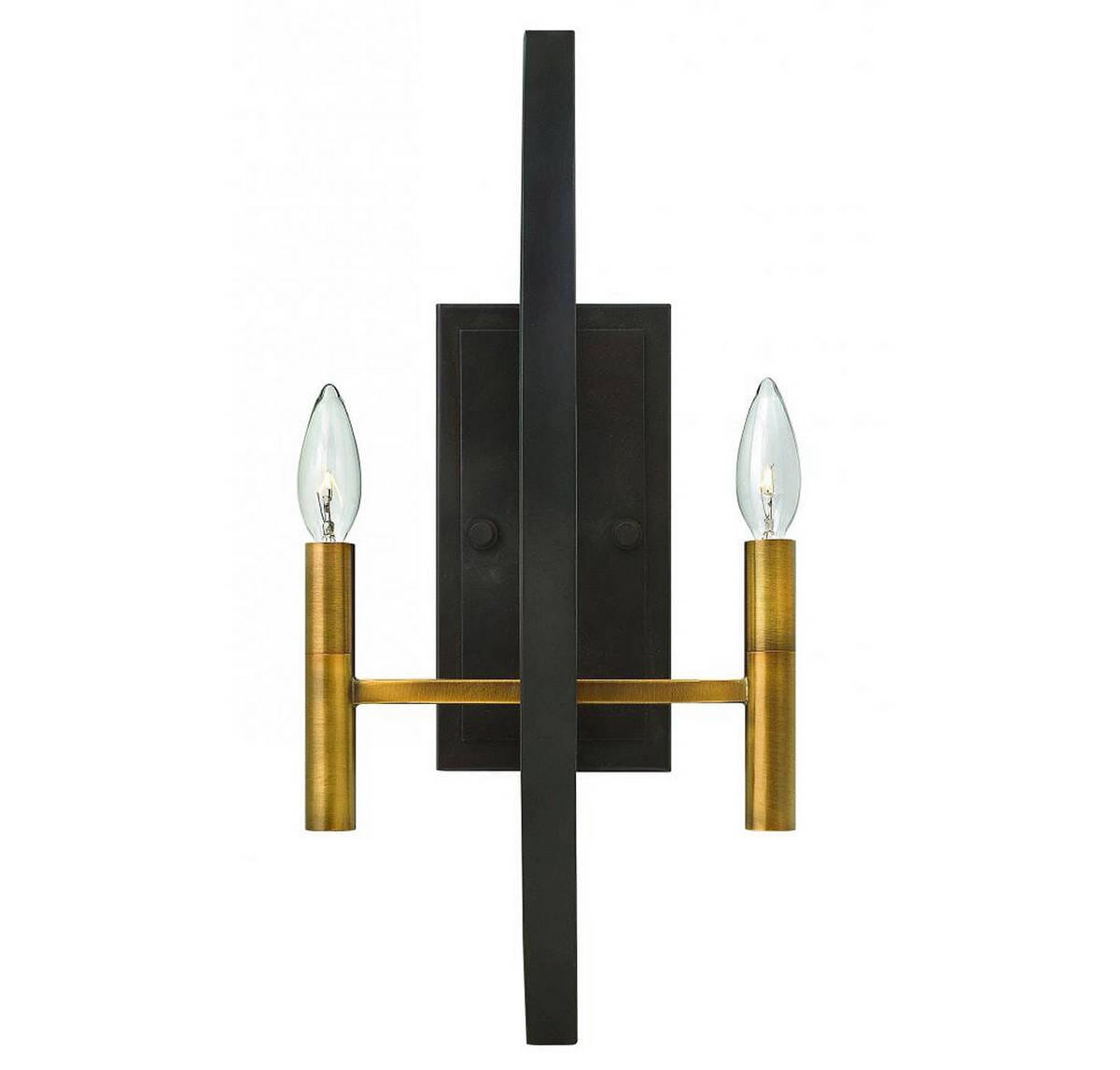 Hinkley Euclid 2-Light Two Sconce in Spanish Bronze