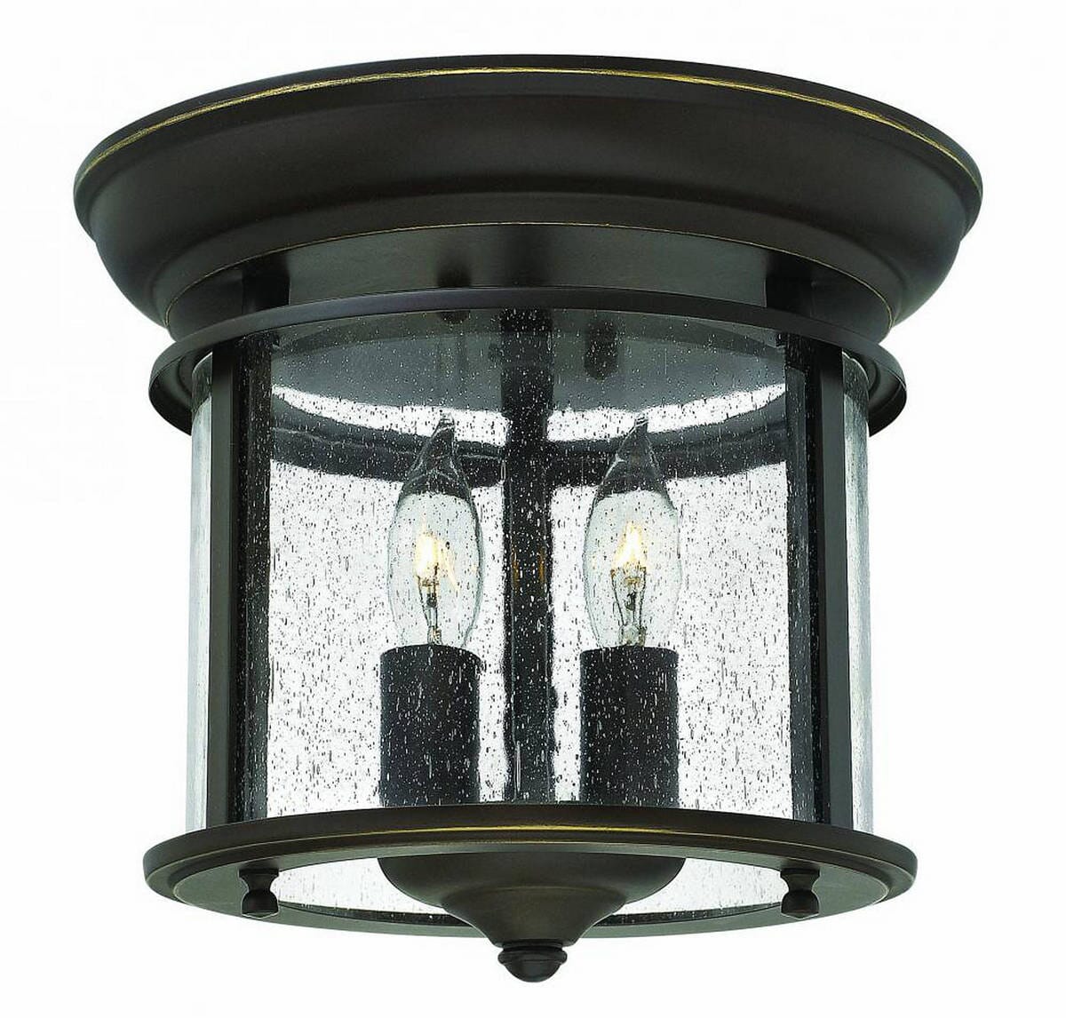 Hinkley Gentry Flush Mount Ceiling Light in Olde Bronze