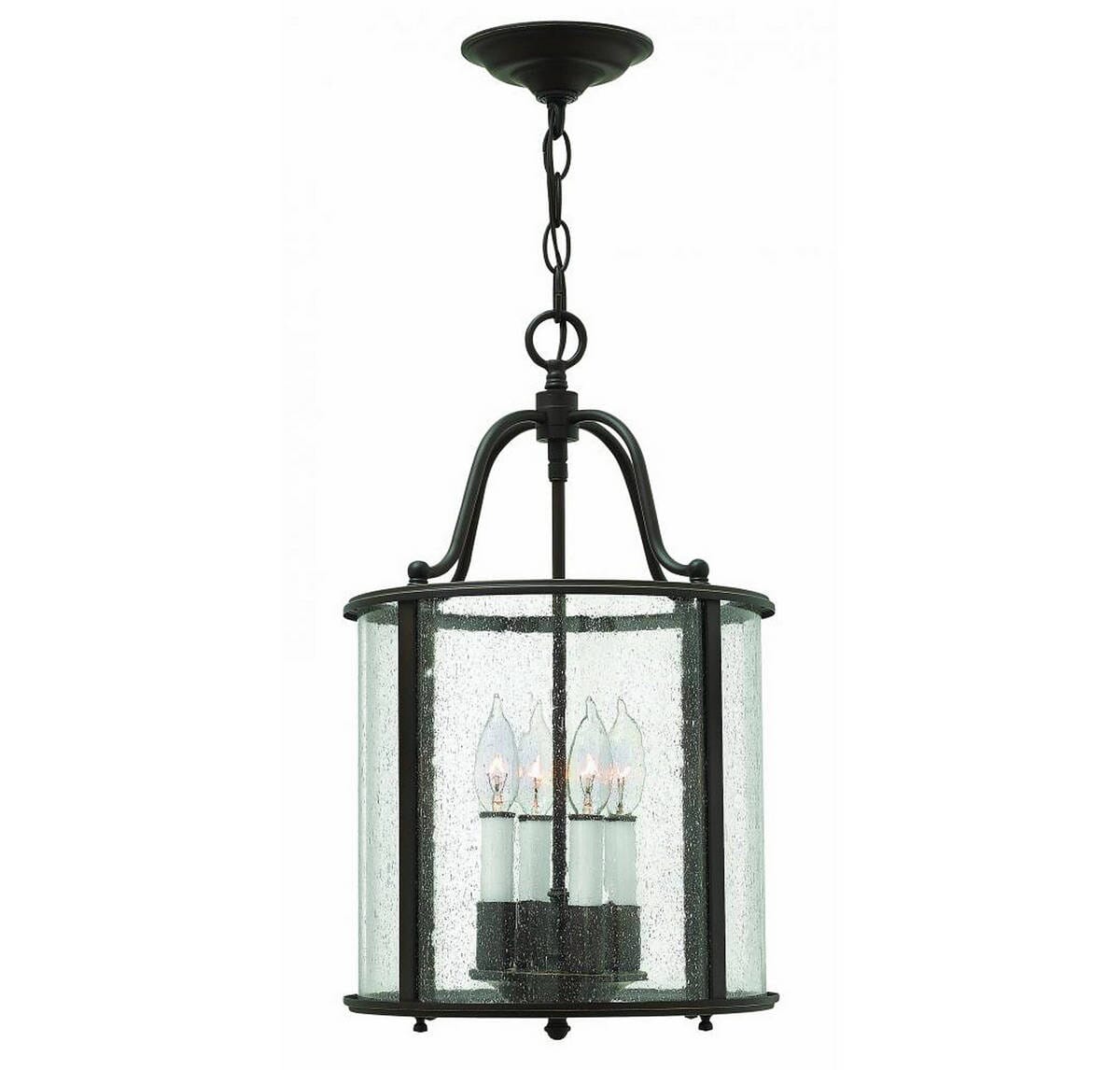 Hinkley Gentry Hanging Foyer Ceiling Light in Olde Bronze