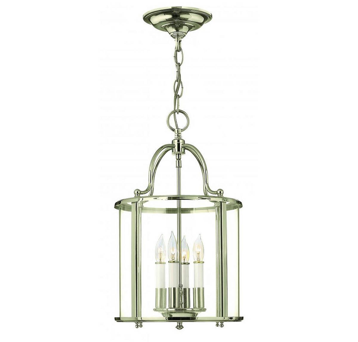 Hinkley Gentry Hanging Foyer Ceiling Light in Polished Nickel