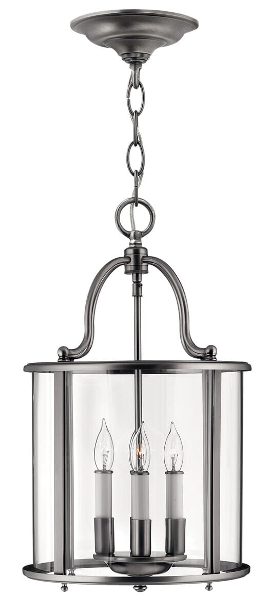 Hinkley Gentry Hanging Foyer Ceiling Light in Pewter