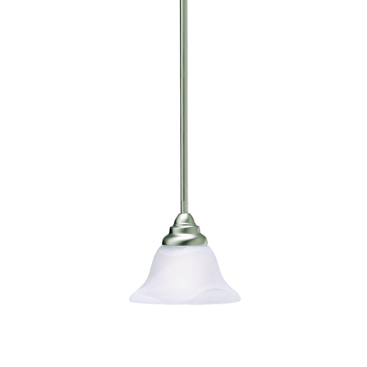 Kichler Telford 1-Light 7.25" Mini Pendant in Brushed Nickel