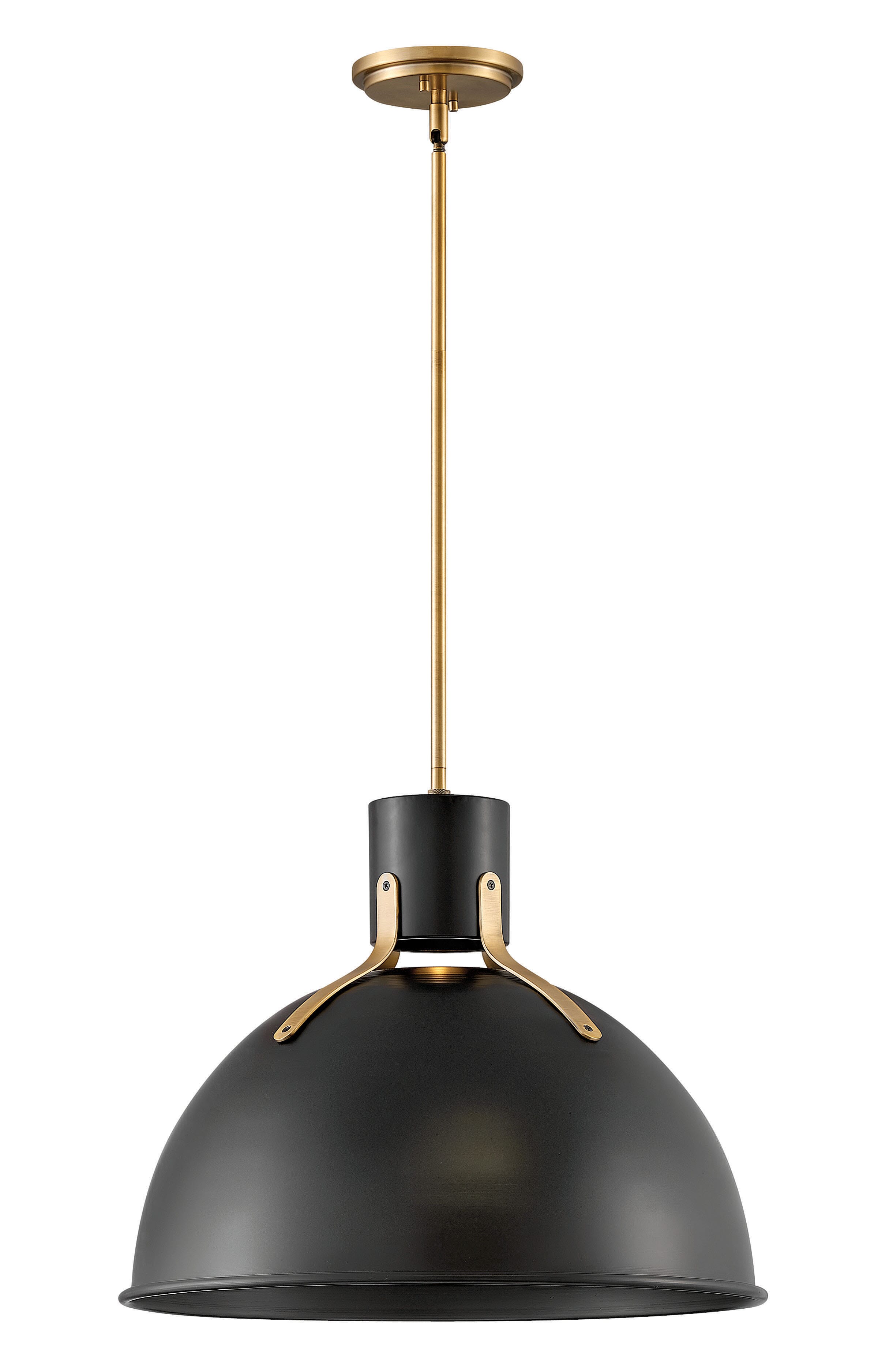 Hinkley Argo 17" Pendant Light in Satin Black