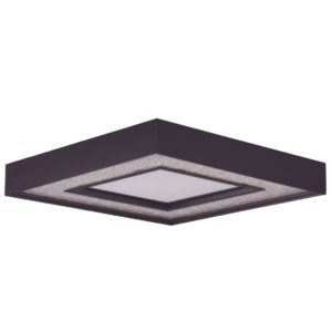 Maxim Lighting Splendor LED 15.5" Square Crystal Flush Mount in Bronze