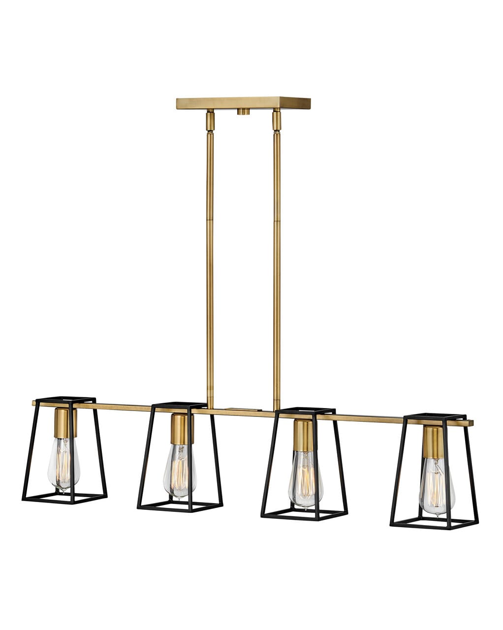 Hinkley Filmore 4-Light Chandelier in Heritage Brass