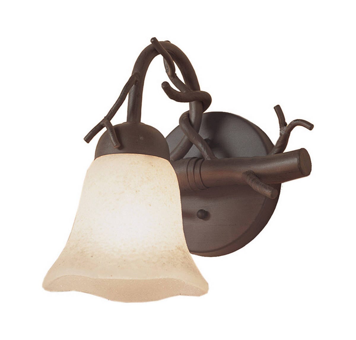 Kalco Vine 1-Light Wall Sconce in Bark Finish