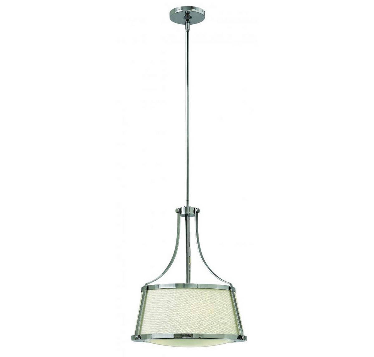 Hinkley Charlotte 3-Light Inverted Pendant in Chrome