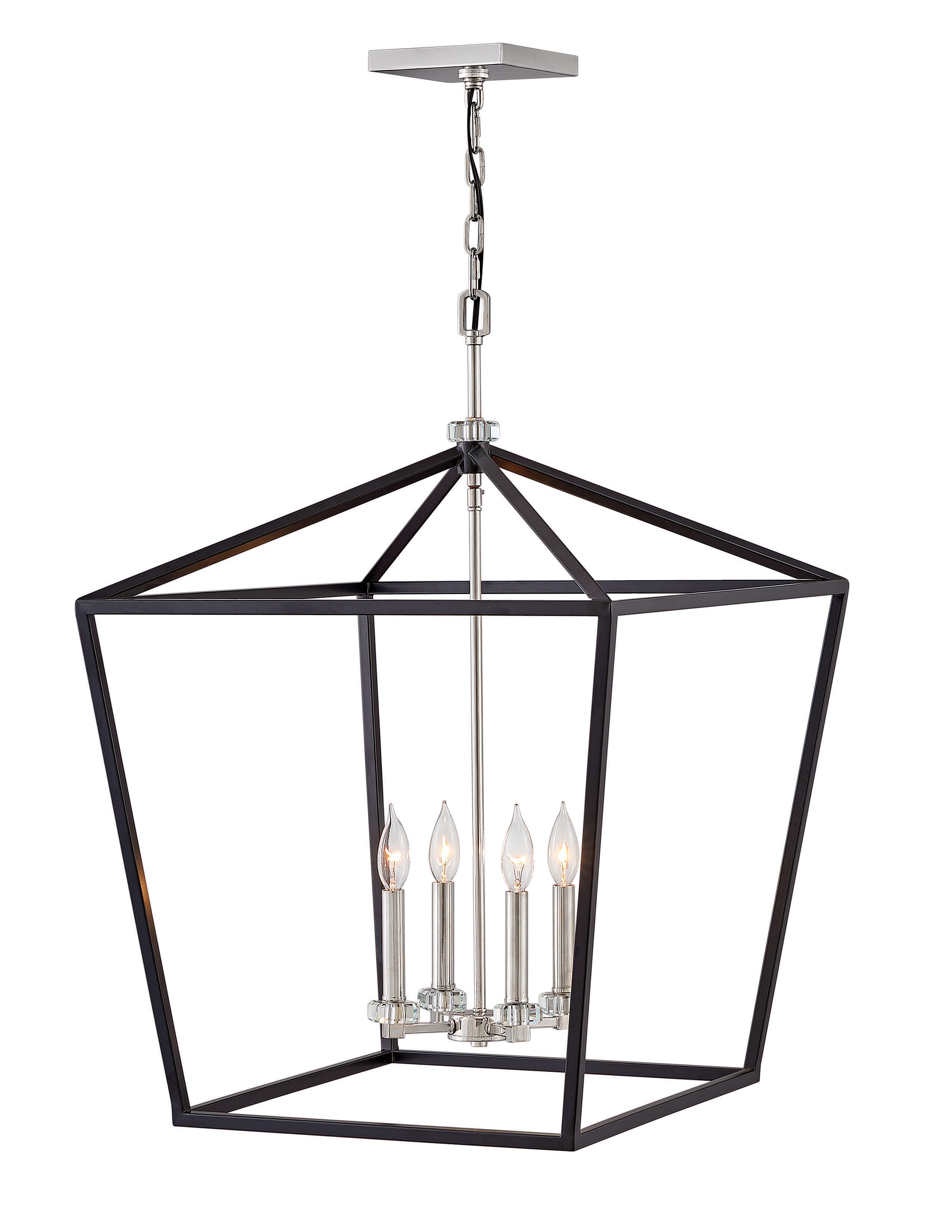 Hinkley Stinson 4-Light Chandelier in Black