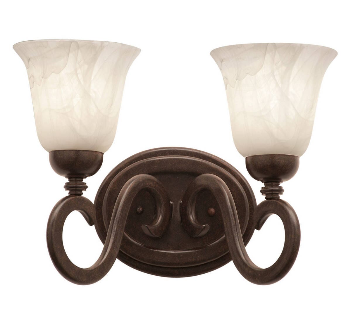 Kalco Santa Barbara 2-Light Bathroom Vanity Light in Tortoise Shell