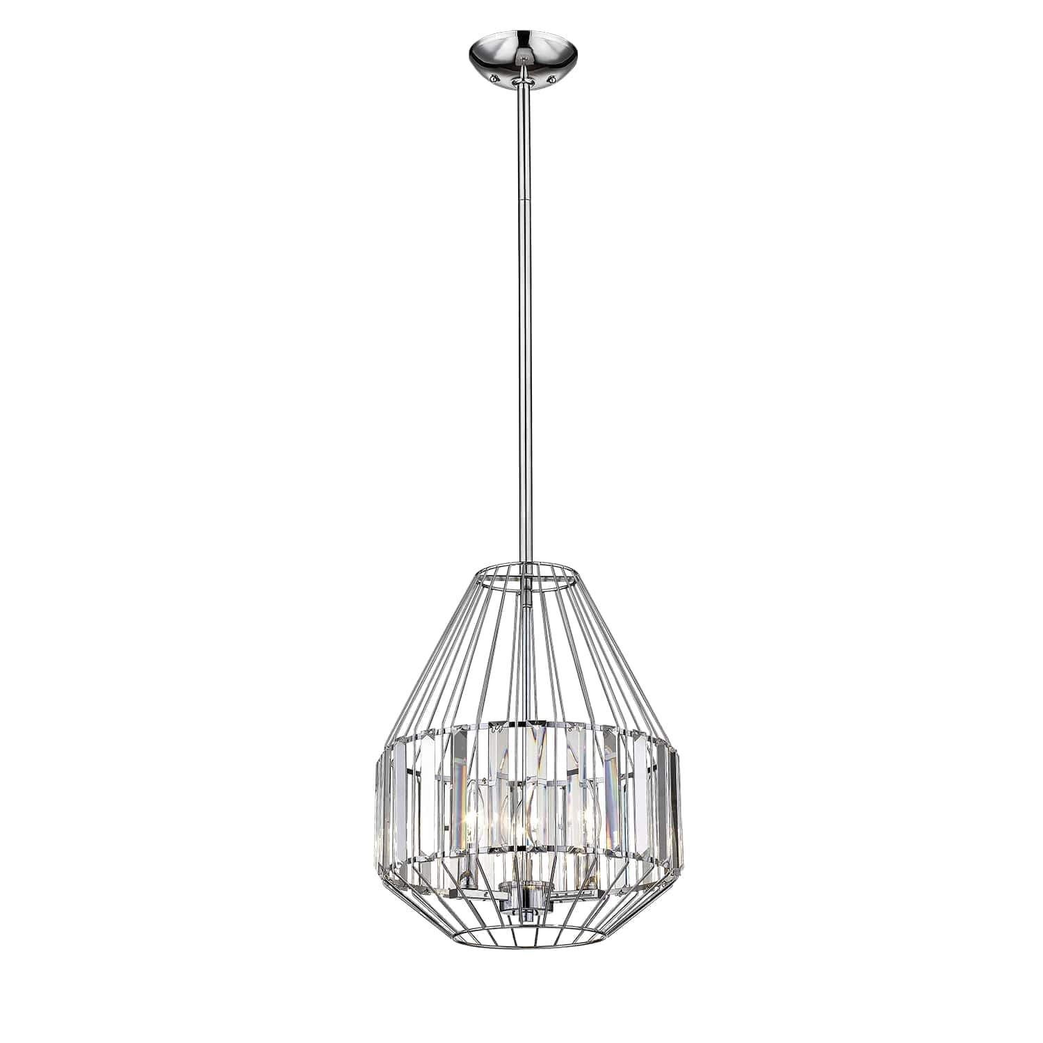 Millennium Lighting 3-Light 13" Pendant in Chrome