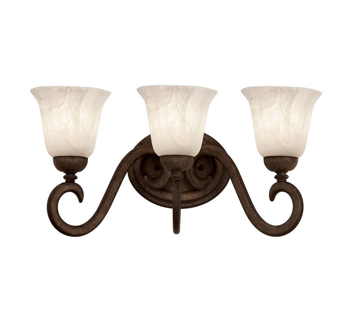 Kalco Santa Barbara 3-Light Bathroom Vanity Light in Tortoise Shell