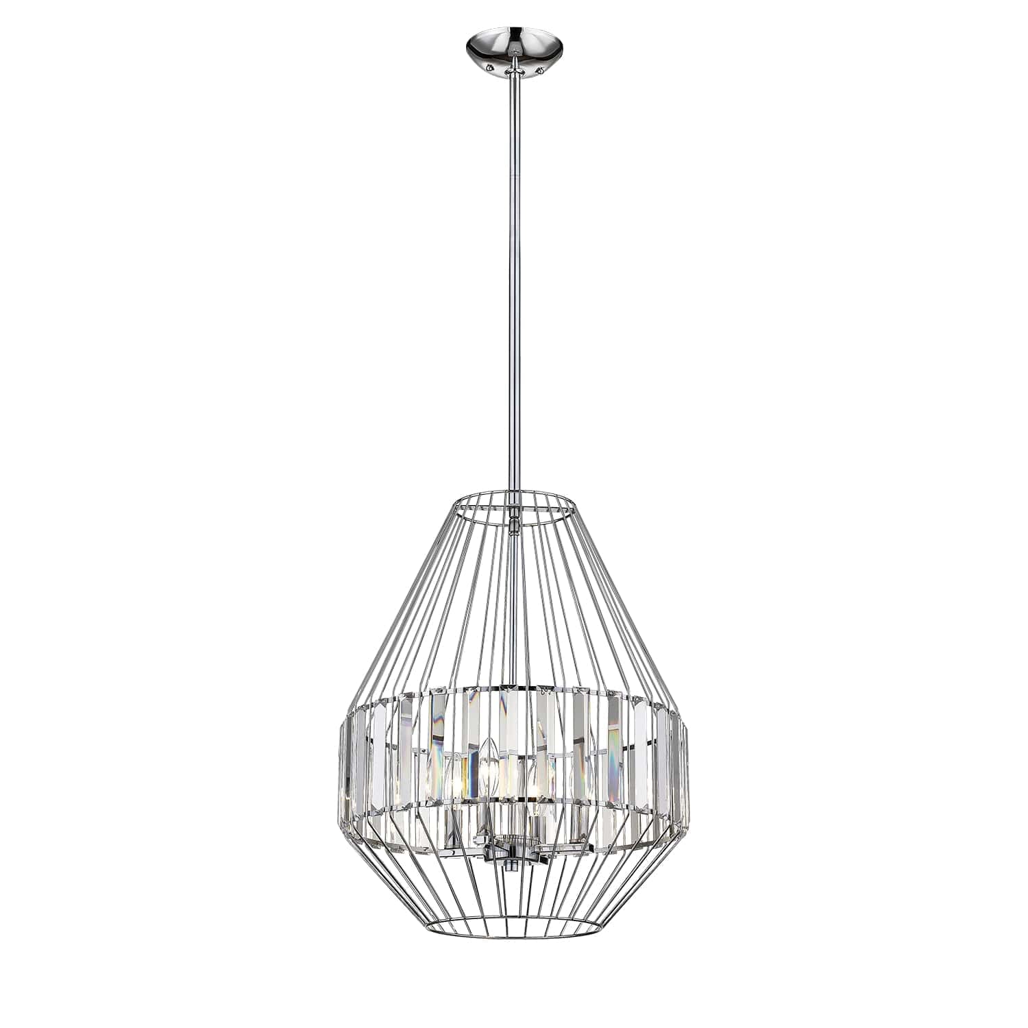 Millennium Lighting 4-Light 17" Pendant in Chrome