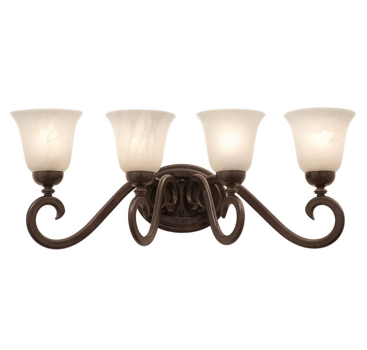 Kalco Santa Barbara 4-Light Bathroom Vanity Light in Tortoise Shell