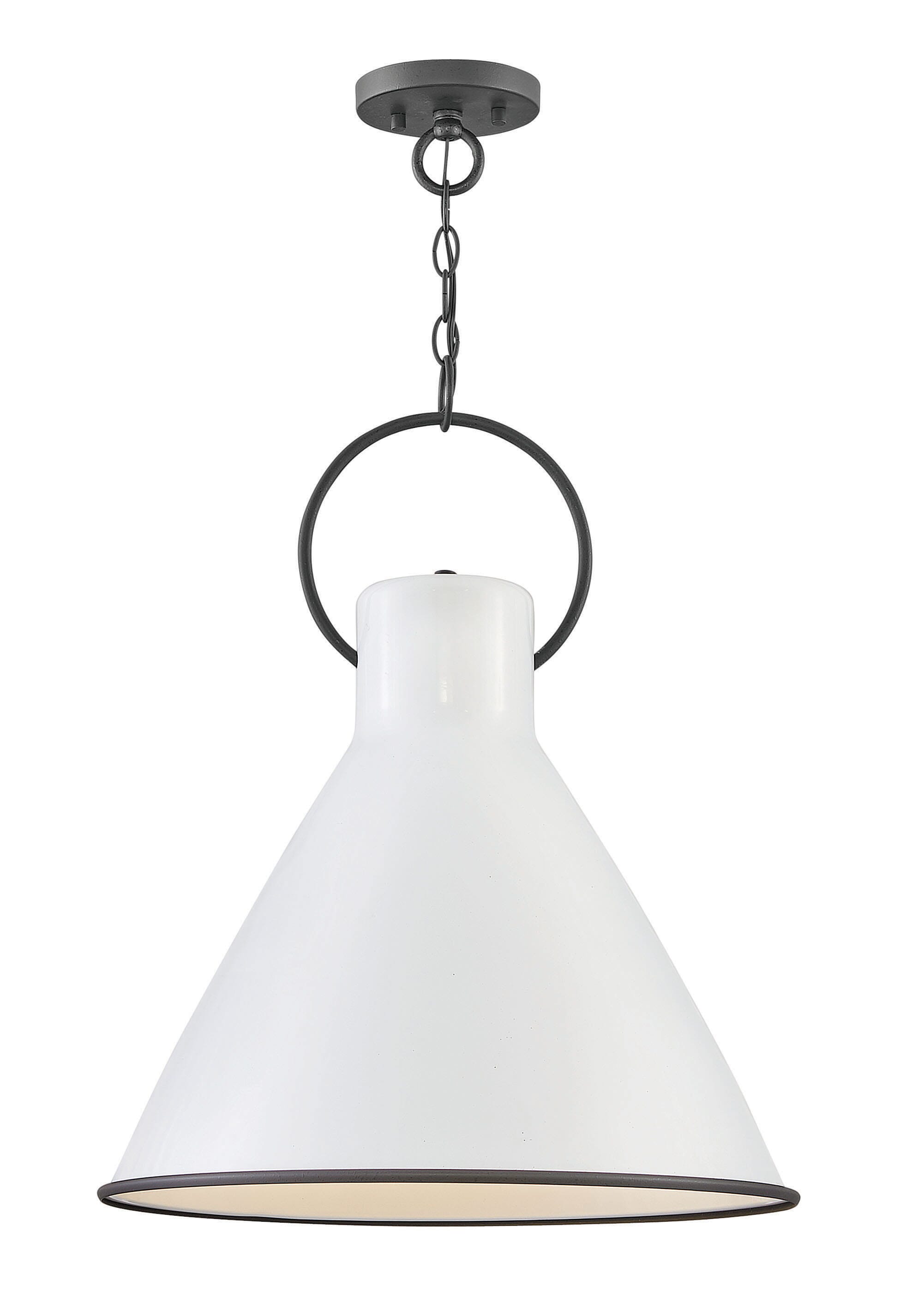 Hinkley Winnie 22" Pendant Light in Polished White