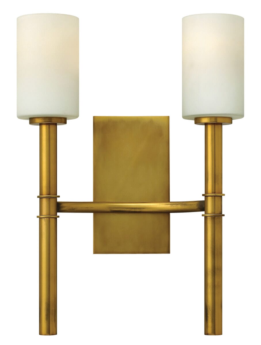 Hinkley Margeaux 2-Light Sconce in Vintage Brass