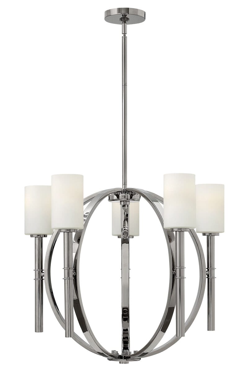 Hinkley Margeaux 5-Light Stem Hung in Polished Nickel