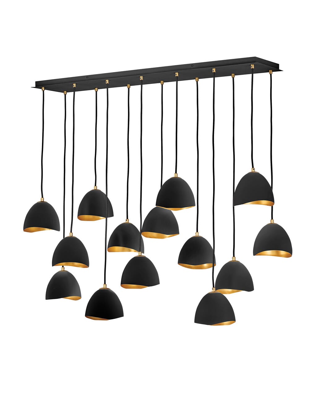 Hinkley Nula by Lisa McDennon 14-Light Chandelier in Shell Black