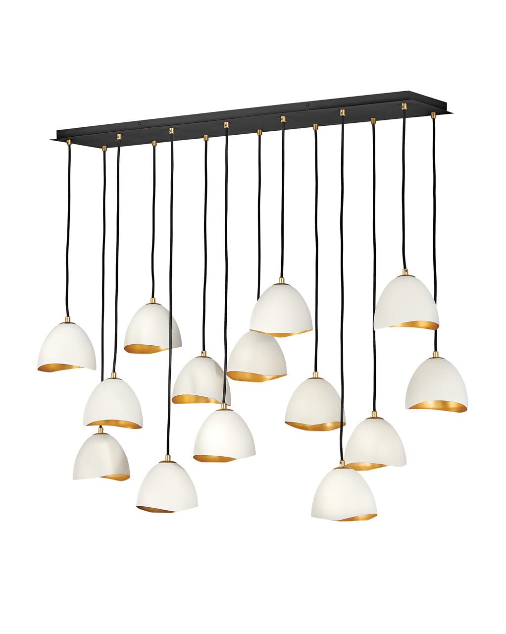 Hinkley Nula by Lisa McDennon 14-Light Chandelier in Shell White