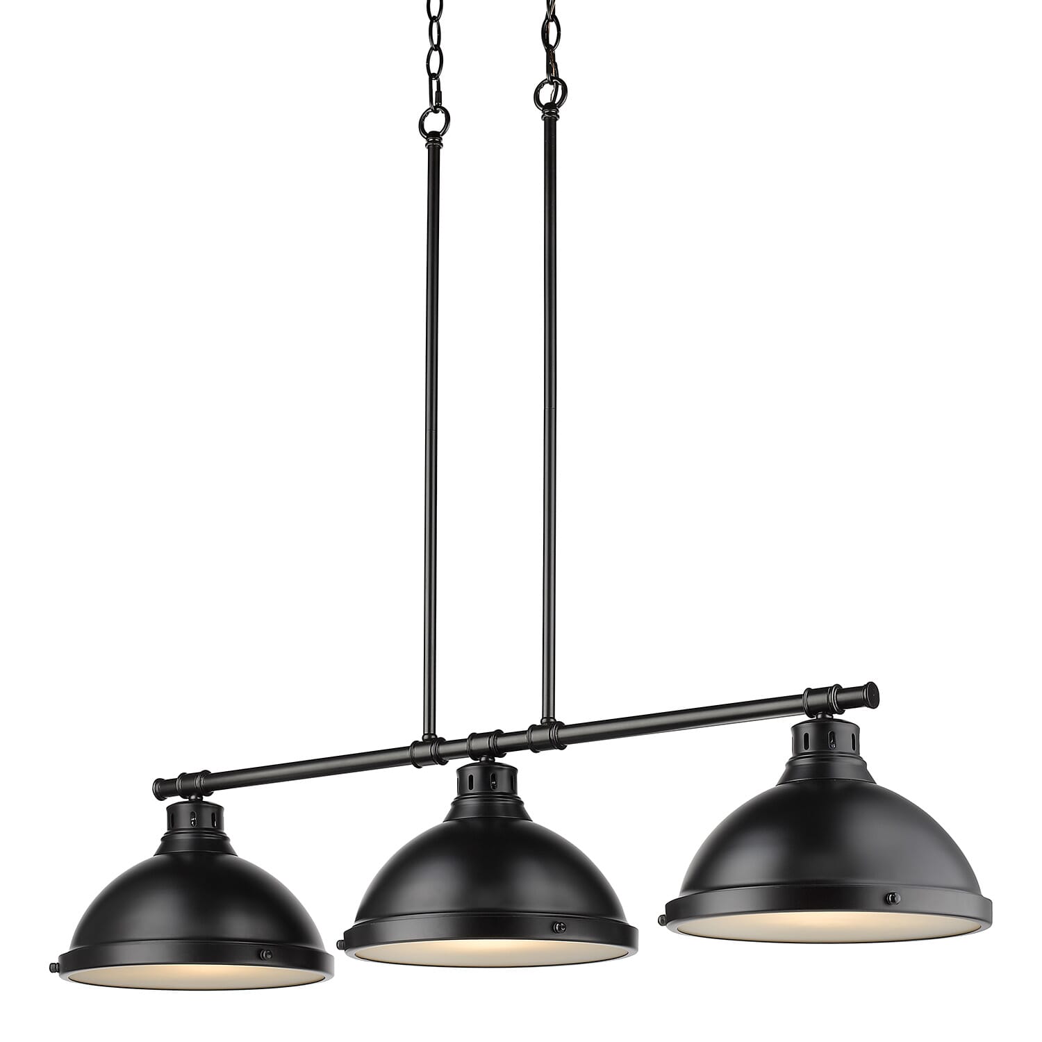 Golden Duncan 3-Light 9" Pendant Light in Black