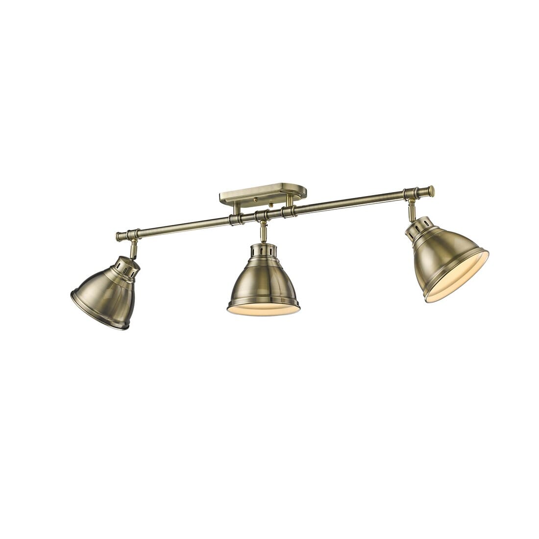 Golden Duncan 3-Light 35" Ceiling Light in Aged Brass