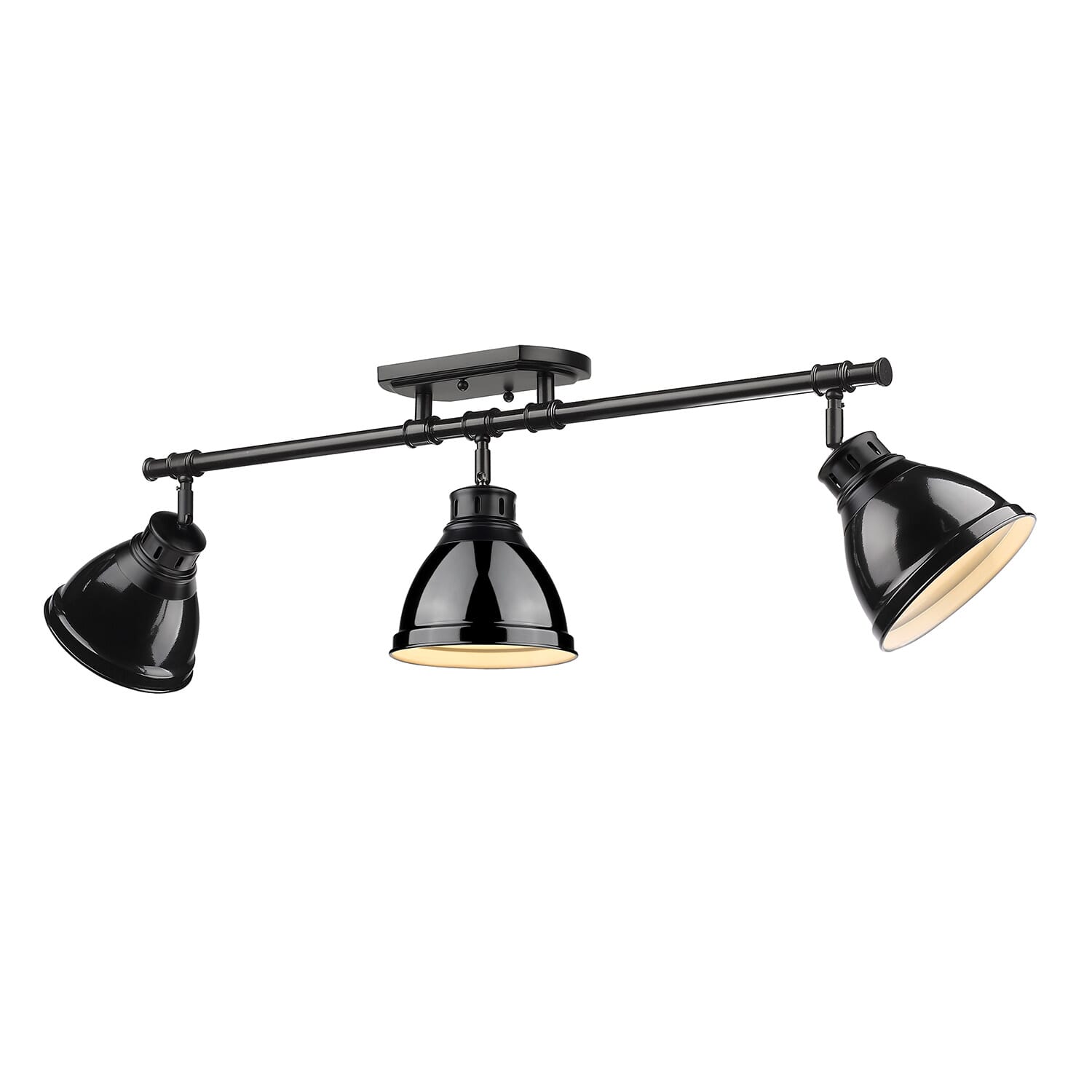 Golden Duncan 3-Light 35" Ceiling Light in Black