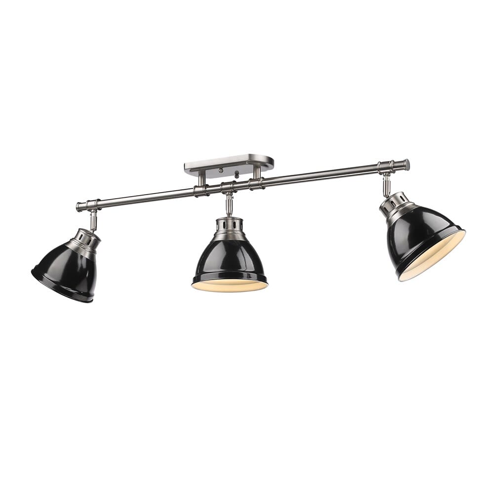 Golden Duncan 3-Light 35" Ceiling Light in Pewter