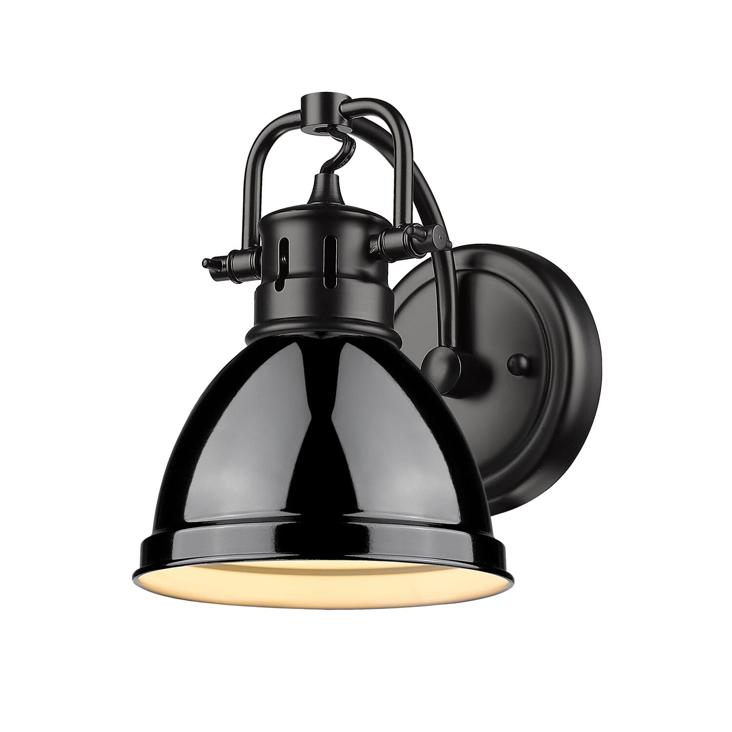 Golden Duncan 7" Bathroom Vanity Light in Black