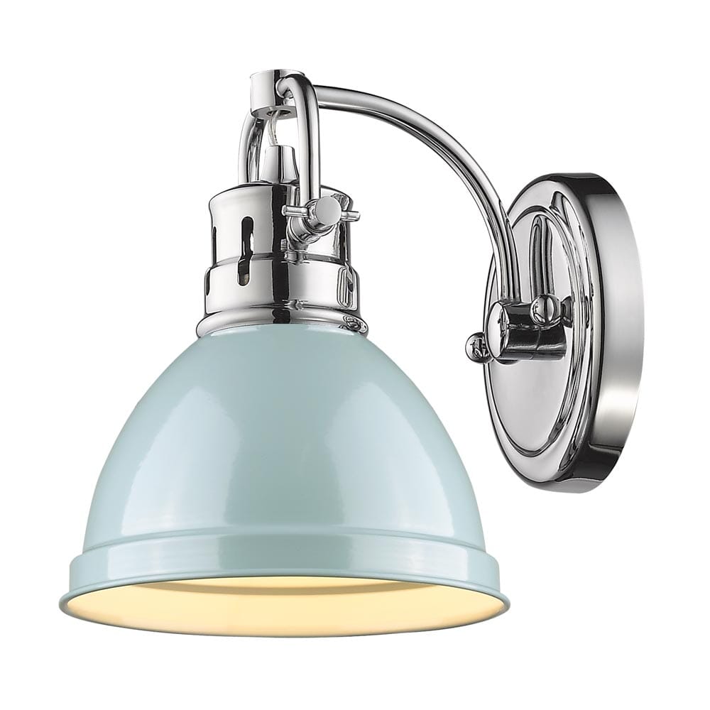 Golden Duncan 7" Bathroom Vanity Light in Chrome